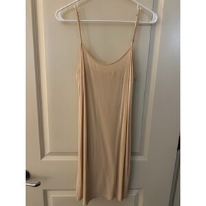 traffic people beige Nightgown Slip Dress Women's Sz Medium